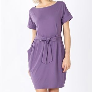 Purple Midi Dress